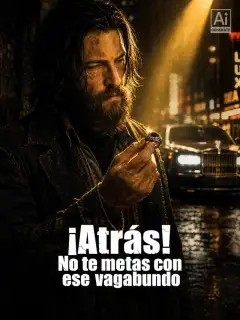 ¡Atrás! No te metas con ese vagabundo